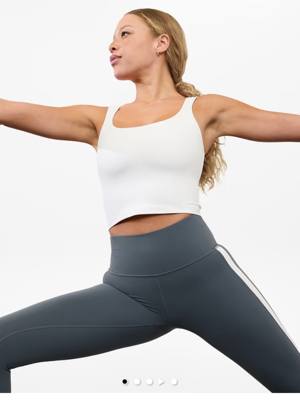Athleta Transcend Square Neck Top